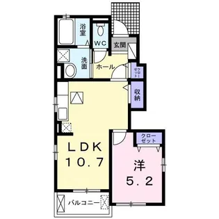 パール ベルク II【1階】の間取り