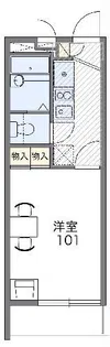 レオパレスヴィクトワール II【2階】の間取り