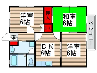 スリーゼKT【2階】の間取り