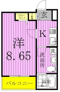 グランドエグザ親水公園1【4階】の間取り