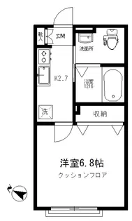 ハピネス東が丘【1階】の間取り