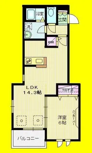 CASA ROSA【3階】の間取り