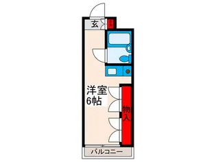 美工動坂ハイツ【1階】の間取り