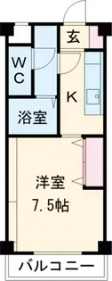 ハイツわかば【1階】の間取り