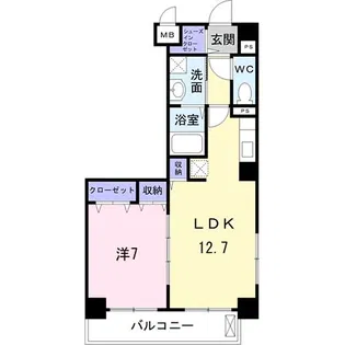 ラフィネ【3階】の間取り