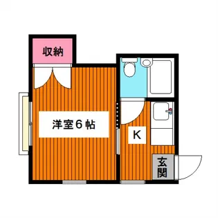 東京都目黒区目黒3【アパート】の間取り