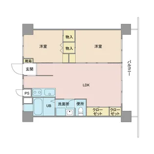 広瀬町コート【4階】の間取り