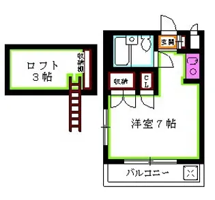 東京都東久留米市浅間町3【アパート】の間取り
