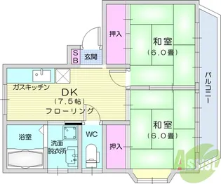 Tレジデンス1【2階】の間取り
