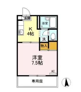 レジデ・アイ B棟【1階】の間取り