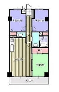 ジュウェル西下台【2階】の間取り