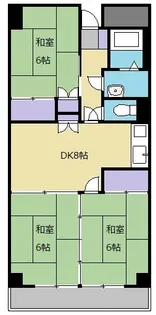ニューライフ高嶺【3階】の間取り