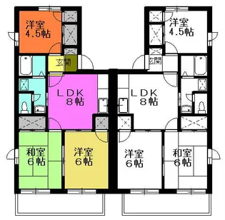 ビューパレーさくら II【2階】の間取り