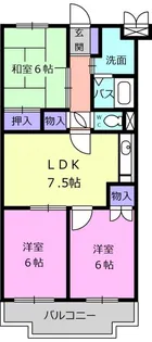 ハイツシャルマン2【4階】の間取り