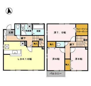リビングタウン鳴滝の間取り