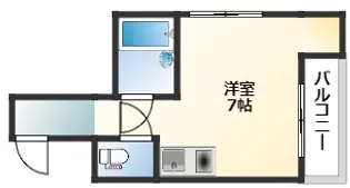 広島県広島市中区白島中町【マンション】の間取り