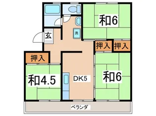 グレースマンションパートI【3階】の間取り
