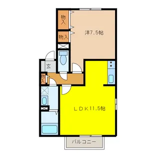 岐阜県岐阜市正木中4【アパート】の間取り