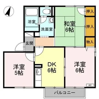 フレグランス上ノ山 A棟【2階】の間取り