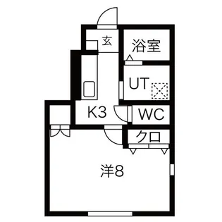 清水館I【1階】の間取り