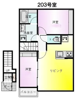 グランツリー下植木S【2階】の間取り