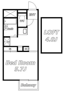 Blue Garden【1階】の間取り