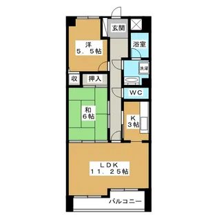 ダイアパレス長野大通りII【10階】の間取り