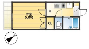 ヴィラージュ国立【2階】の間取り