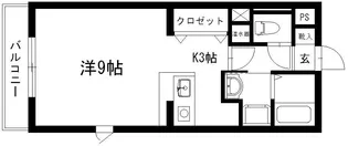 S・AMK【3階】の間取り