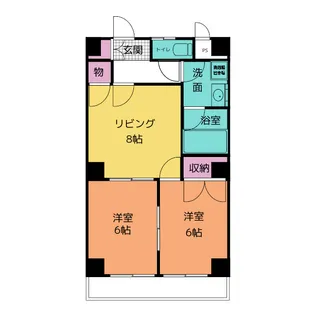 セントラル・エチュード【2階】の間取り