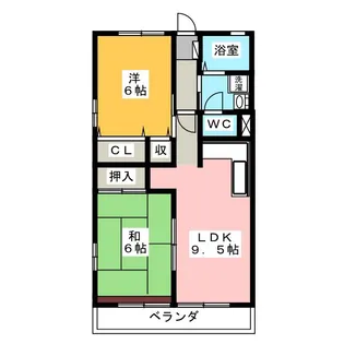 ラフォーレA【1階】の間取り