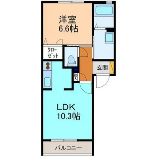 アネックスF【1階】の間取り