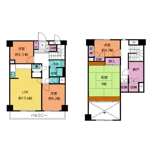 三旺マンション第2新栄の間取り