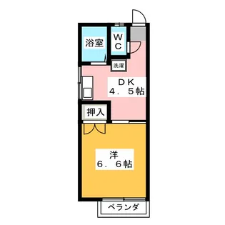 アパートメント1TF-TO城北【1階】の間取り