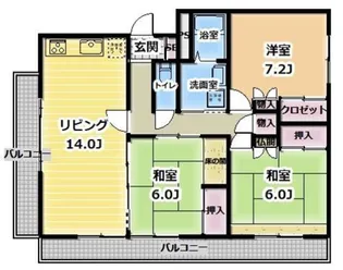 NAKAHARA【4階】の間取り