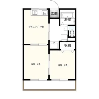 メゾンボナール【1階】の間取り