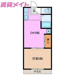 アンティーク波切【1階】の間取り