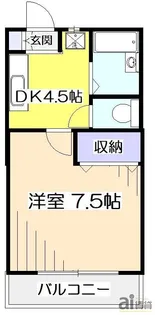 東京都国分寺市戸倉1【アパート】の間取り