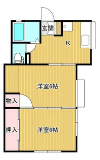 プリーザントハイツさつき【1階】の間取り