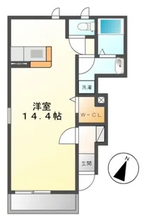 アップルン【1階】の間取り