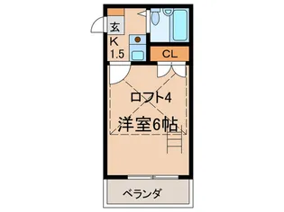 Casa生駒【1階】の間取り