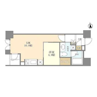シティハウス東京新橋【3階】の間取り