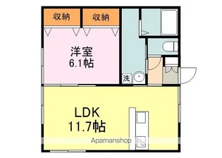 メゾンエル沖野上【4階】の間取り