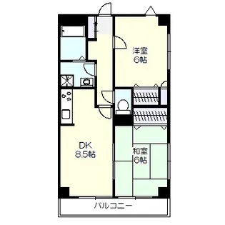 青山コーポA【3階】の間取り