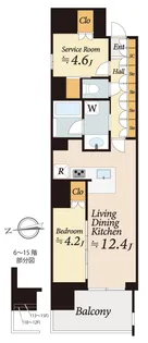 ラグゼナ八王子寺町【11階】の間取り