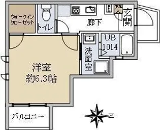 ガイアノイエ高津【2階】の間取り