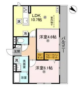 リバティスクエア楓【1階】の間取り