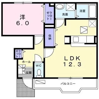 ベル・グランツ【1階】の間取り