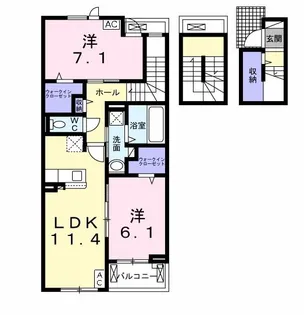 アーバン ライフ【3階】の間取り