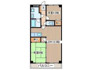 TEK藤沢ハイツ【3階】の間取り